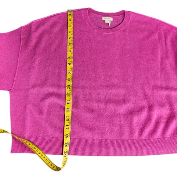 Anthropologie Pilcro The Alani 100% Cashmere Sweater, Cropped Crew-Neck, Pink,1X - Picture 5 of 9